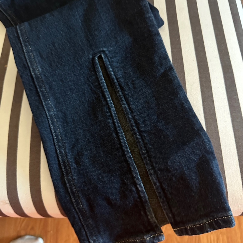 Pistola Dark Indigo Colleen Split Front Straight Leg Jeans Size 29 Worn Once - Picture 2 of 6